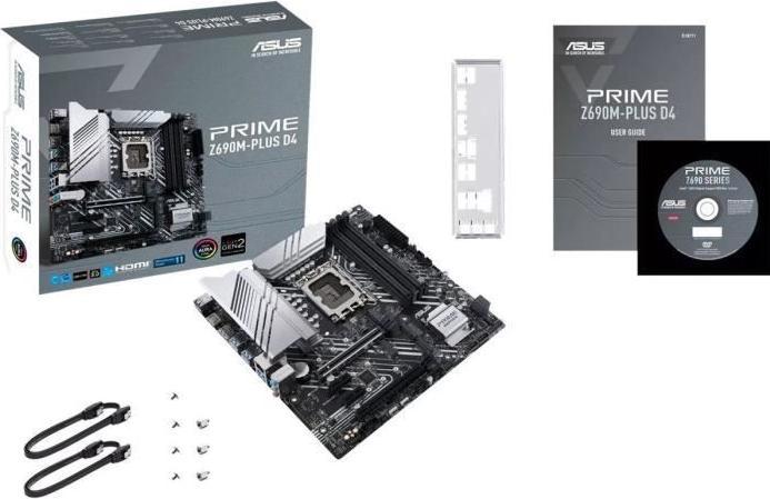 Actual product image ASUS Mainboard Prime Z690M-Plus (LGA 1700, Intel Z690H, mATX)
