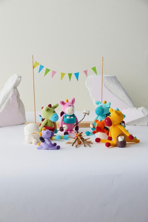 Produktbild Schachenmayr Catania "Amigurumi Box Dragon Family", 25 x 20 g