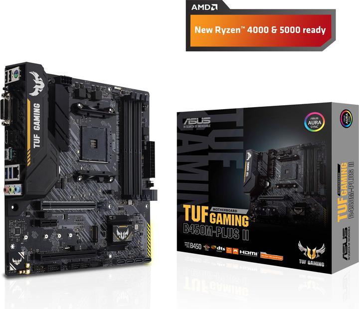 Productafbeelding ASUS TUF B450M-Plus II Gaming (AM4, AMD B450, mATX)