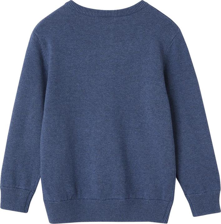 Vertbaudet Jungen Pullover mit Rundhals und Knopfleiste Oeko-Tex