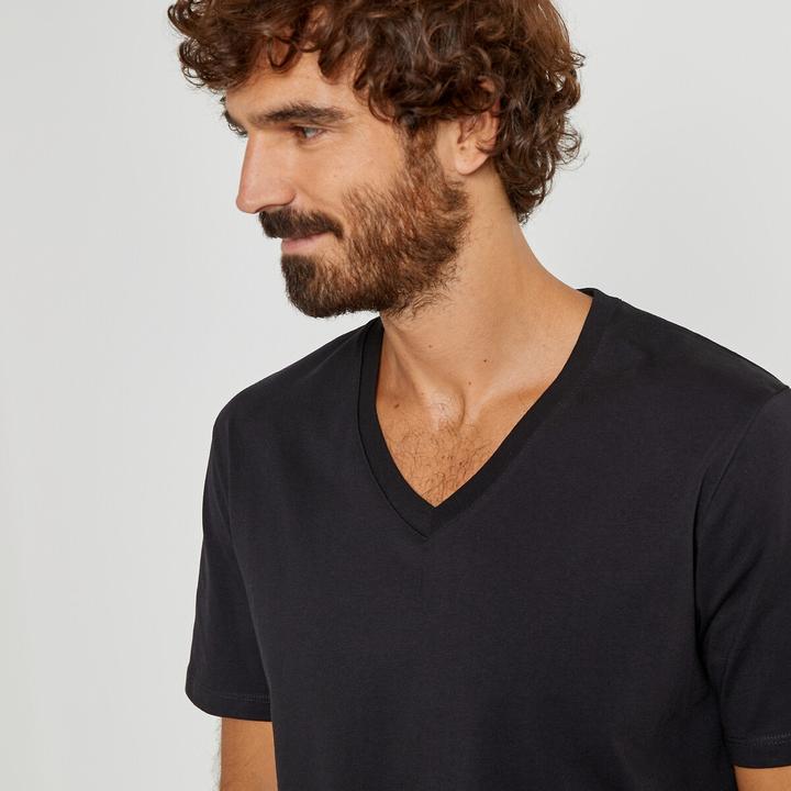 Image du produit La Redoute Collections T-shirt avec col en V (3XL)