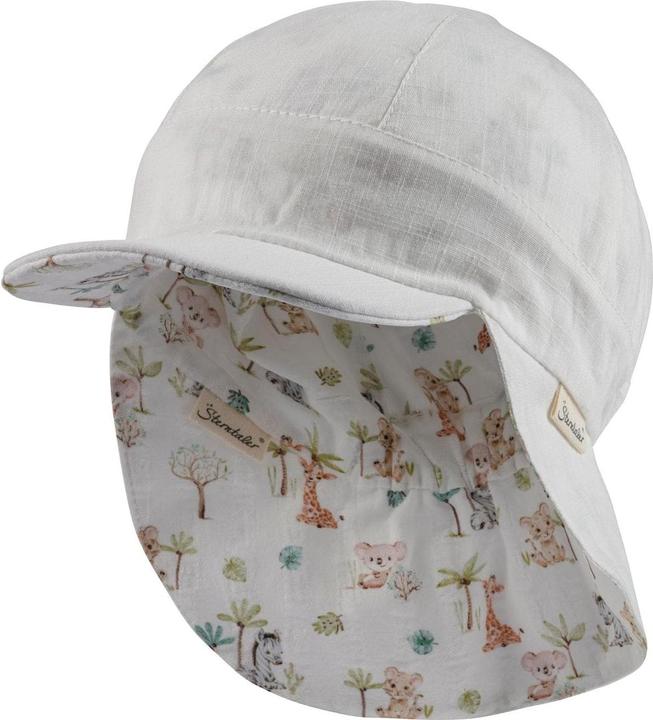 Actual product image Sterntaler Summer hat with neck protector Animal Babies Ecru size 49 (49)