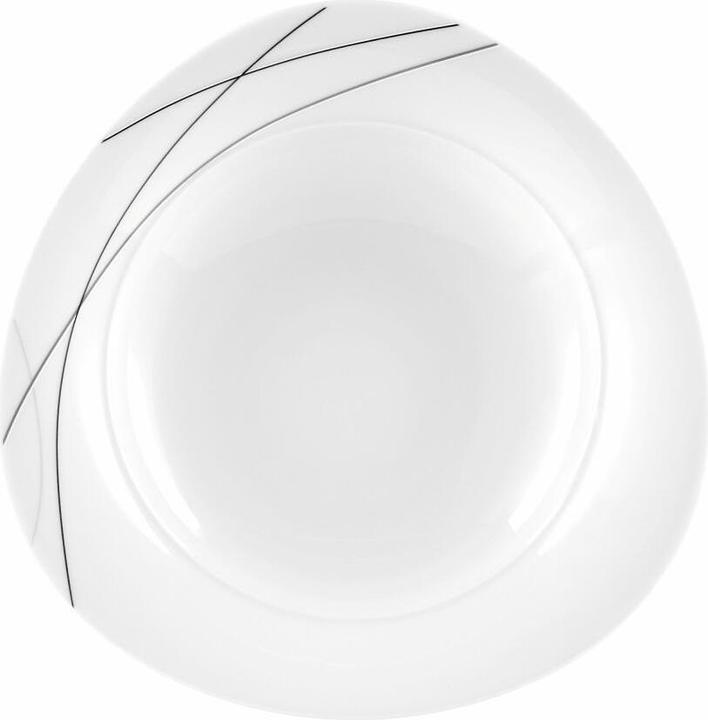 Image du produit Seltmann Trio d'assiettes creuses 6 pièces, blanc noir (6 x, 23 cm)