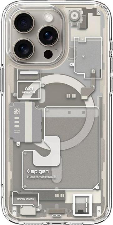 Actual product image Spigen Ultra Hybrid Zero One (MagFit) iPhone 15 Pro Max Case Natural Titanium (Apple iPhone 15 Pro Max)