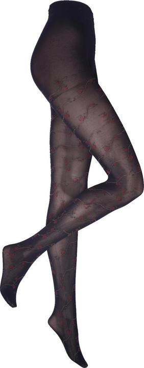Actual product image Levee Floral 60 tights, colour 399 black, size 52-54 (60 DEN, 52 - 54)