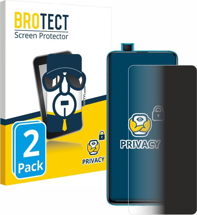 Produktbild BROTECT Sichtschutzfolie Anti-Spy Privacy Folie Blaulicht-Schutz (2 Stück, Xiaomi Poco F2 Pro)