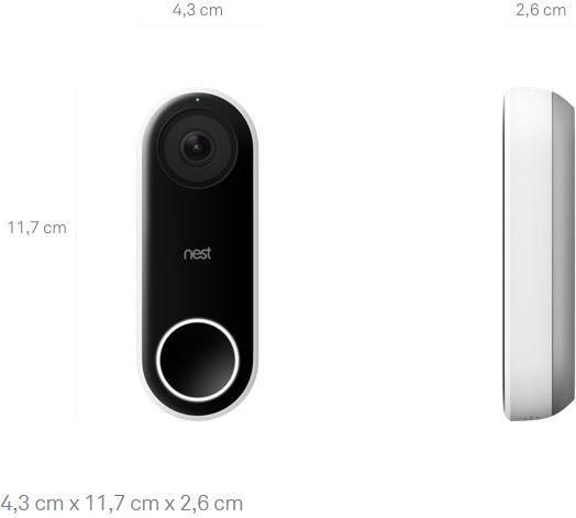 Actual product image Google Doorbell (App, Bluetooth Low Energy, Wi-Fi)