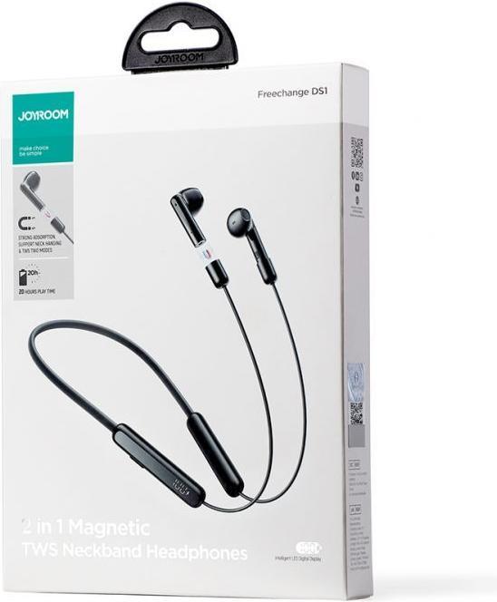 Image du produit Joyroom Casque tour de cou sans fil DS1 Sport - Noir (8 h, Sans fil)