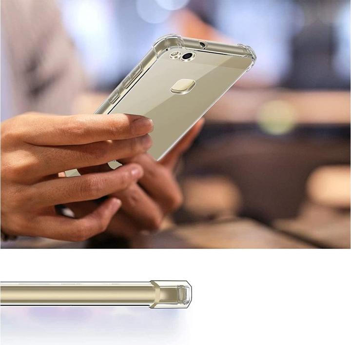 Actual product image Screenguard Huawei P10 Lite Case Crystal Soft Airbag Bumper (Huawei P10 Lite)