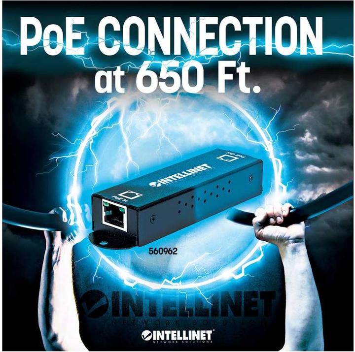 Produktbild Intellinet 1-Port Gigabit High-Power PoE/PoE+ Extender Repeater, IEEE 802.3at/af, Metal (2 Ports)