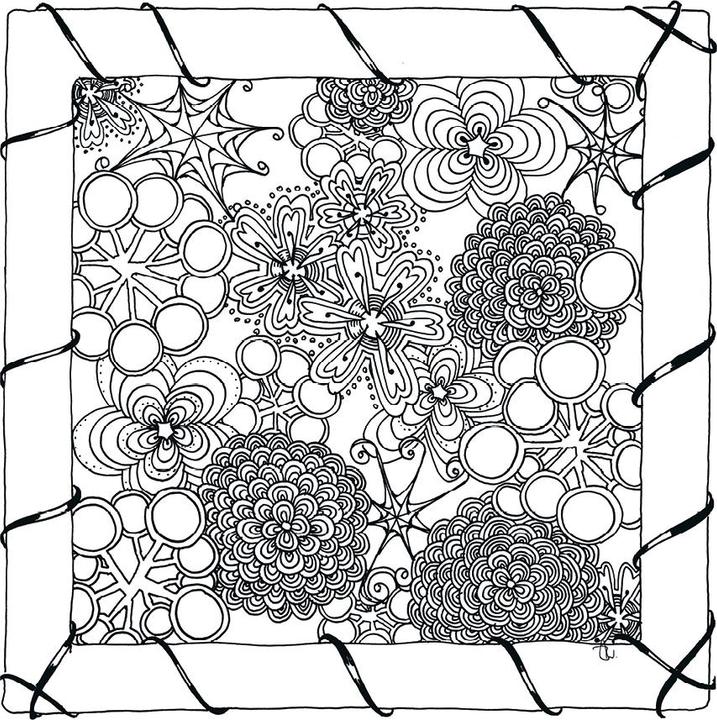 Actual product image The little Zentangle coloring book