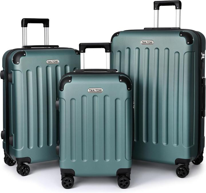 Actual product image Tan.Tomi 3-teiliges Hartschalenkoffer-Set (95 l, Hand luggage (up to 50 litres), M (50 - 90l), L (90 - 115l))