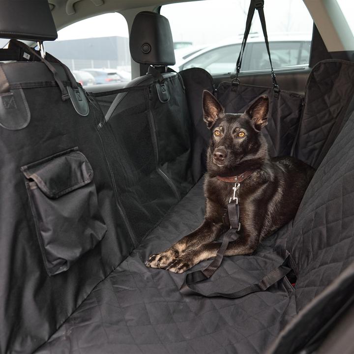 Produktbild Relaxdays Autorückbank-Hundedecke (Hund, Reflektoren)