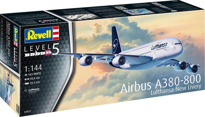 Actual product image Revell Airbus A380-800 Lufthansa New Livery
