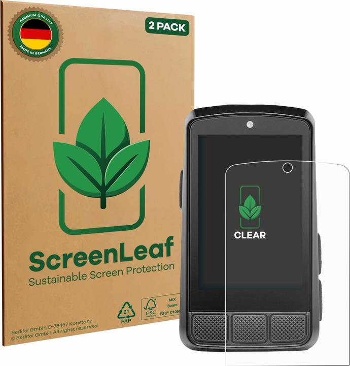 ScreenLeaf Schutzfolie nachhaltiger Displayschutz Display Schutz Folie Klar Transparent