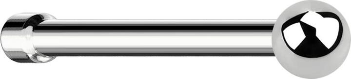 Actual product image Star Piercing Nasenstecker gerade silber mit Kugel (without brass, Surgical steel 316L)