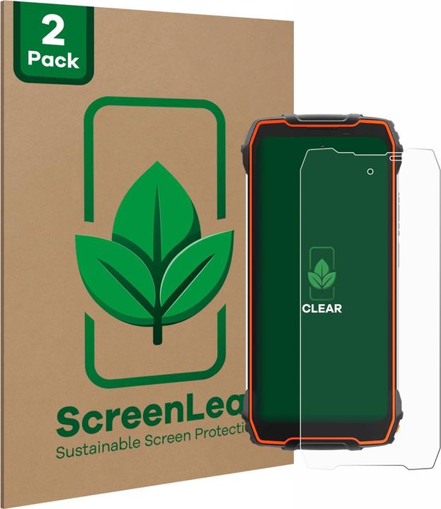 Productafbeelding ScreenLeaf Schutzfolie nachhaltiger Displayschutz Display Schutz Folie Klar Transparent (2 Stuk, Blackview Max 1)