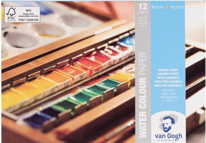 Van Gogh Aquarellpapier (A6, Blanko, Weicher Einband)