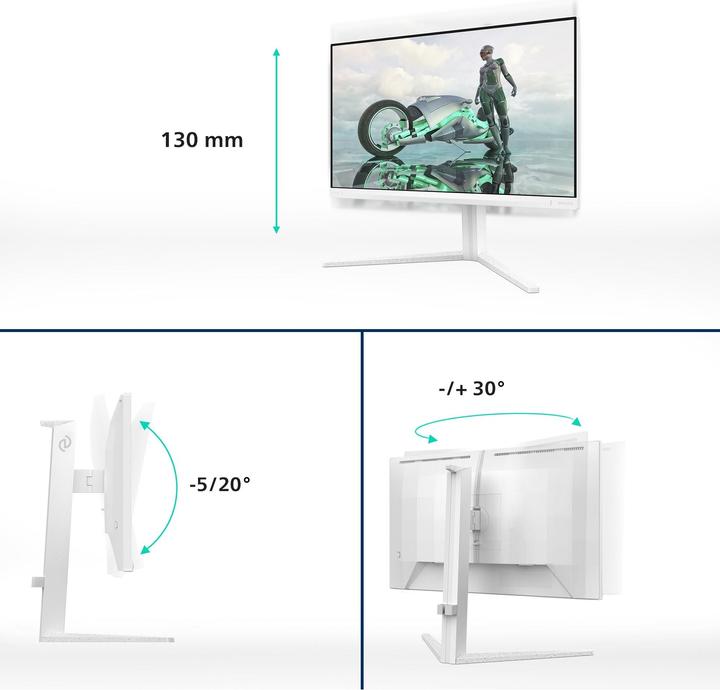 Produktbild Philips IPS Monitor,,, 0.5ms, Speakers, höhenverstellbar, 2x HDMI, Port (1920 x 1080 Pixel, 23.80")