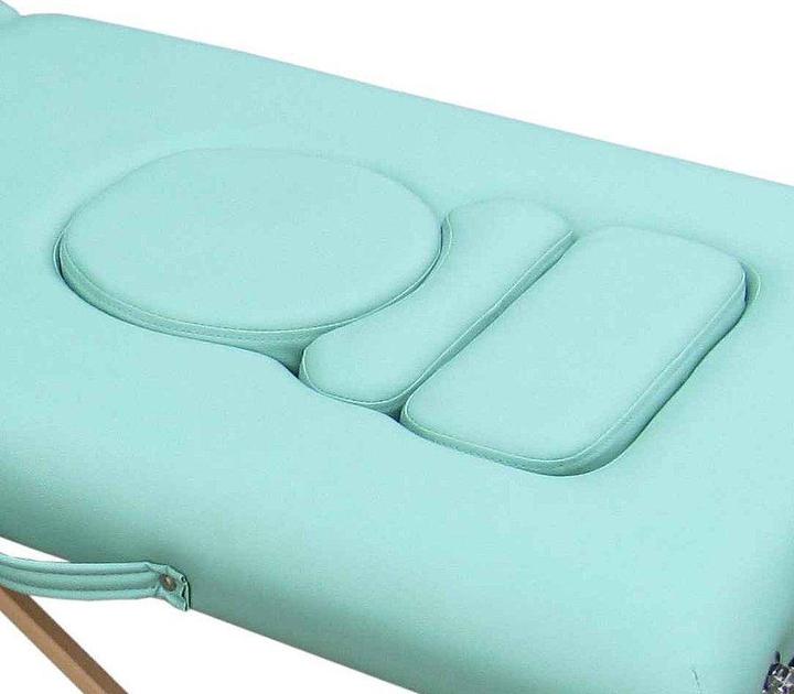 Actual product image Teqler Mobile massage table for pregnant women lime green