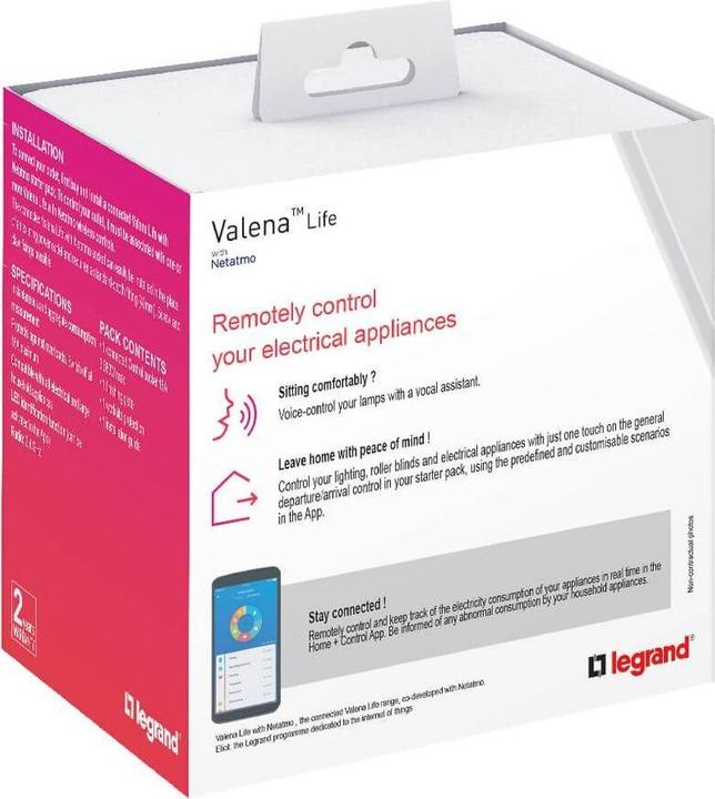 Produktbild Legrand 752194 Valena 752194 Life with Netatmo Schuko-Steckdose