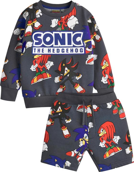 Produktbild Sonic The Hedgehog Sweatshirt und Shorts Set Jungen Langärmlig (104)