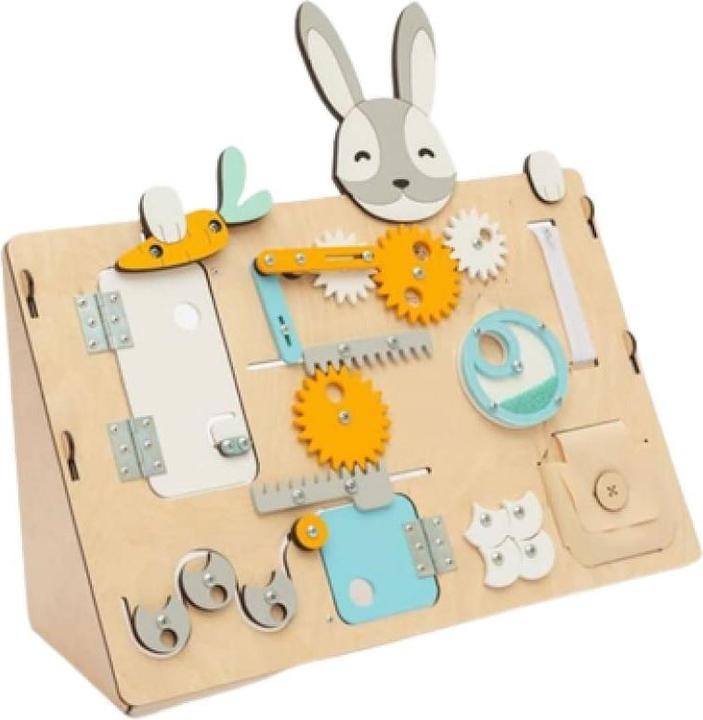 Produktbild Activity Board Motorikspielzeug, AktivitätsBoard, Montessori Weihnachtsgeschenk, Motorikbrett - Hare