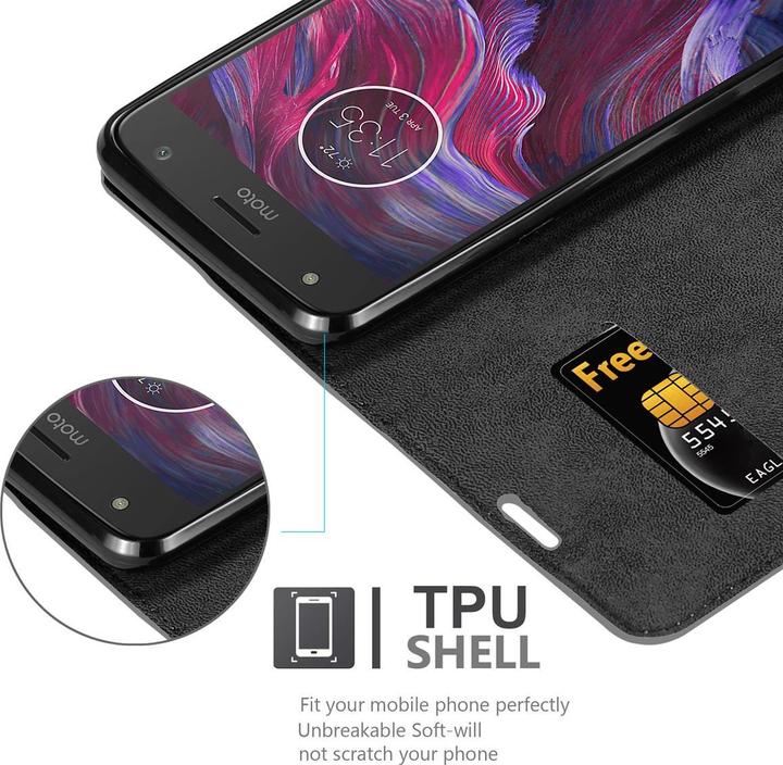 Actual product image Cadorabo Book Invis. Magnet sleeve (Motorola Moto X4)