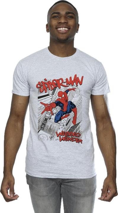 Immagine prodotto Spider-Man Sketch City Maglietta Uomo (XL)
