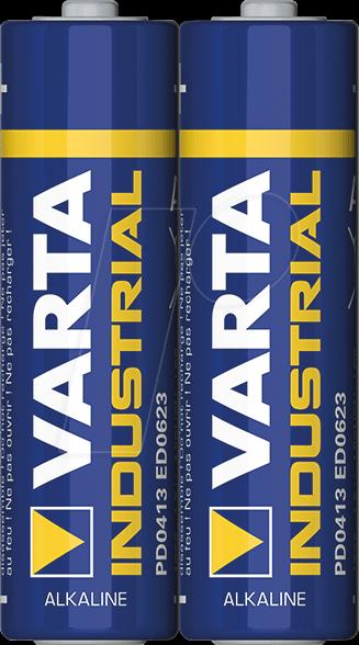 Actual product image Varta Battery Alkali Indust. AA Mignon LR6 4006 Ind - Battery - Mignon (AA) (2 pcs., AA, 2960 mAh)