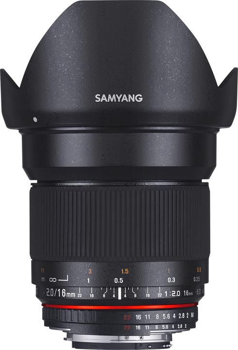 Samyang MF 16mm f/2.0 ED AS UMC CS Canon M (Canon EF-M, APS-C / DX)
