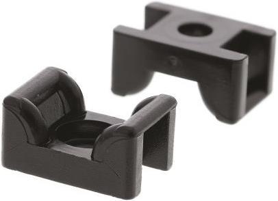 Produktbild HellermannTyton Befestigungssockel KR6G5 schwarz (Befestigungsschlaufen, 18 mm, 100 Stk.)