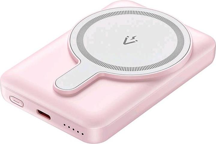 Immagine prodotto Vention 5000mAh Magnetic Wireless Power Bank (USB-C + USB-C + Wireless) 20W Pink Light Indicator Display Typ (5000 mAh, 20 W, 18.50 Wh)