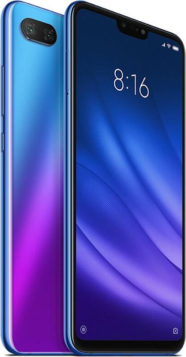 Produktbild Xiaomi Mi 8 Lite (64 GB, Aurora Blue, 6.26", Hybrid Dual SIM, 12 Mpx, 4G)