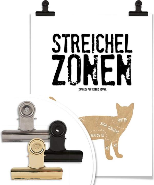 Image du produit Trenddeko Zones de caresses - Chat (30 x 40 cm)
