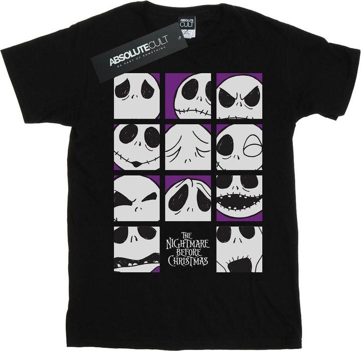 Immagine prodotto Disney Nightmare Before Christmas Many Faces Of Jack Squares Maglietta Uomo (M)