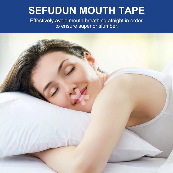 Actual product image Swissdetector Mouth Tape - Hypoallergenic adhesive tape - 120Pcs (Hygiene product)