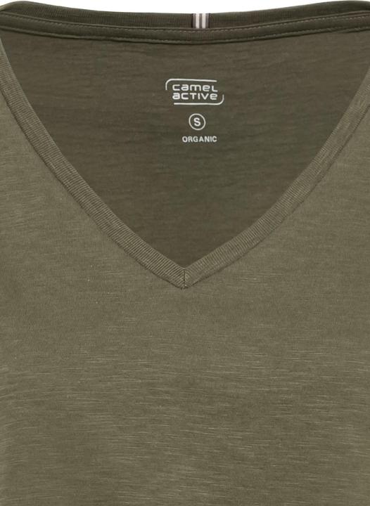 Actual product image Camel Active V-neck T-shirt made from organic cotton (XS)