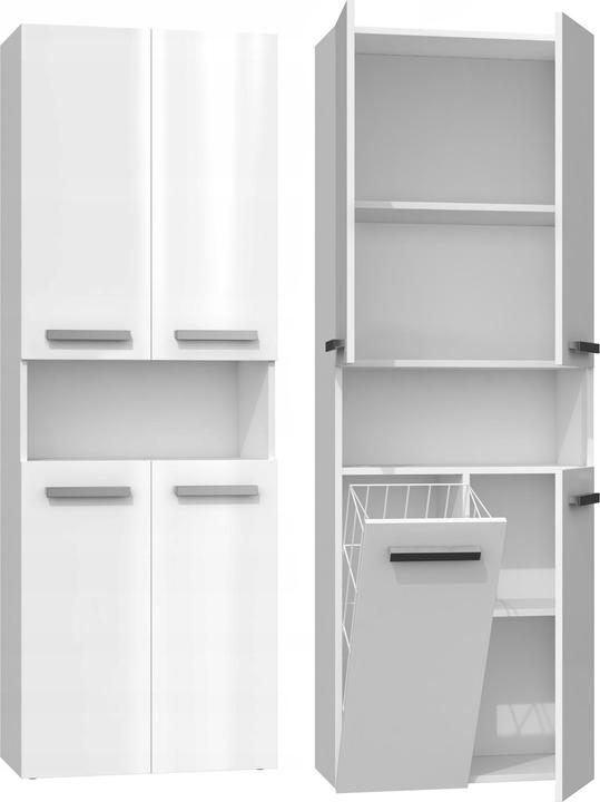 Topeshop Armadio per il bagno (60 x 30 x 174 cm)