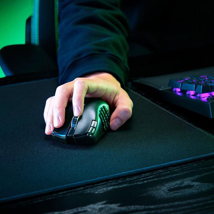 Produktbild Razer Naga V2 HyperSpeed für Spiele, 2,4 GHz, Bluetooth, Kabellos, Schwarz (Kabellos)
