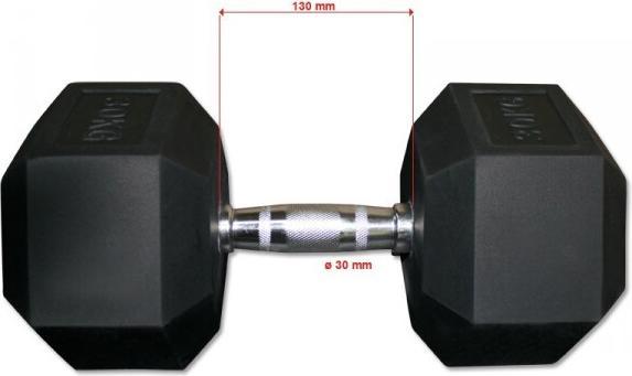 Image du produit ATX HEX compact haltère caoutchouc