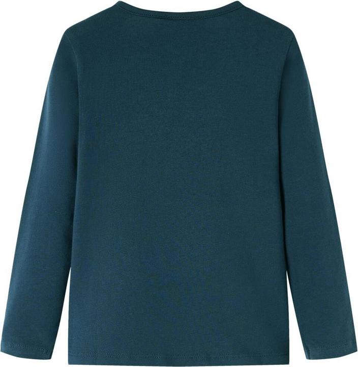 Image du produit VidaXL T-shirt manches longues enfant vert foncé 104,Matériau : 95 (104)