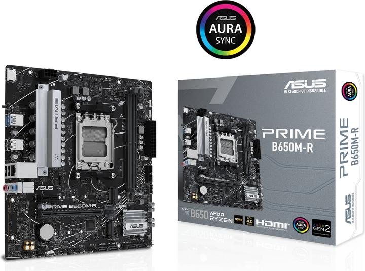 Productafbeelding ASUS MB PRIME B650M-R (AM5, AMD B650, mATX)