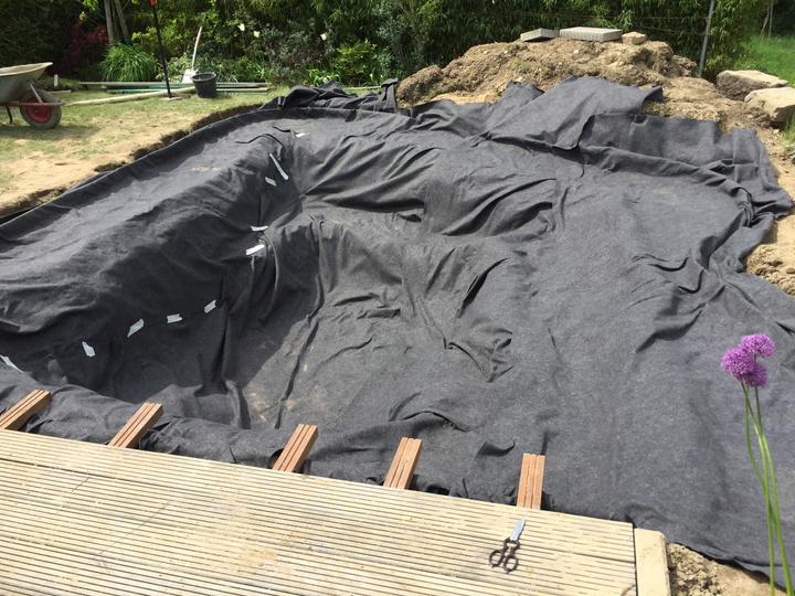 Actual product image Aquagart 28m² Teichvlies 500g Teich Schutzvlies für Teichfolie