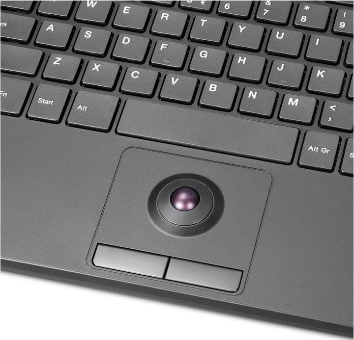 Immagine prodotto Perixx PERIBOARD-538 H IT, tastiera USB cablata con trackball - tasti a forbice - 2 hub USB in (DE, Cablato)
