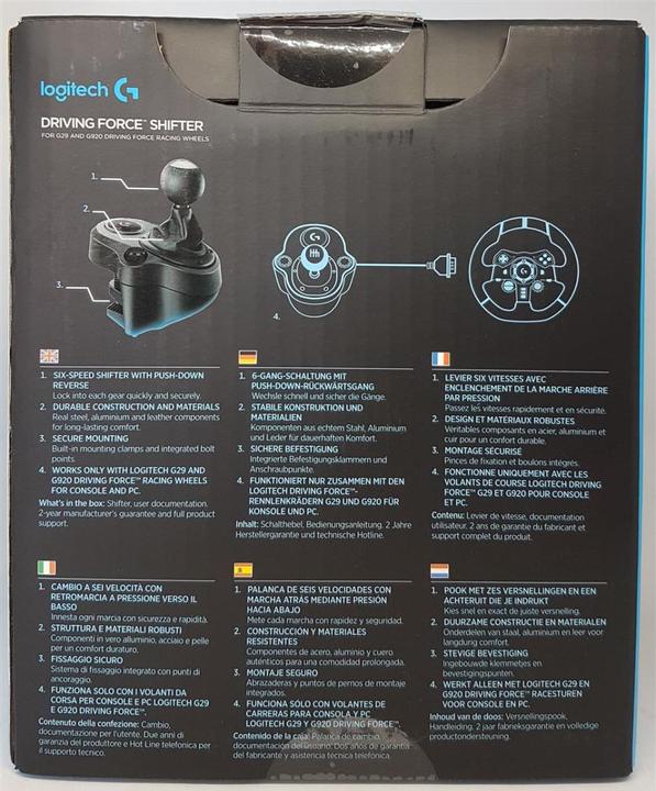 Produktbild Logitech G Driving Force Shifter für Driving Force G29 & G920, 923 (PS4, PS5, PC, Xbox One X, Xbox Series X)