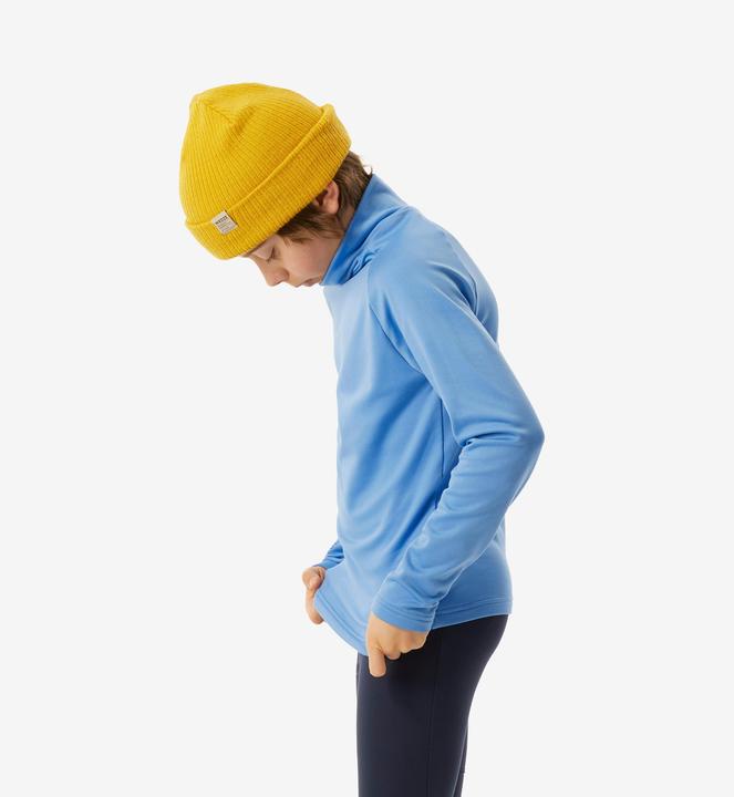 Produktbild Wedze Skiunterwäsche Funktionsshirt Kinder hoher Kragen - BL 500 blau (116)