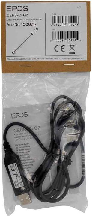 Immagine prodotto EPOS CEHS-CI 02 Adattatore di gancio elettronico per cuffie, telefono VoIP