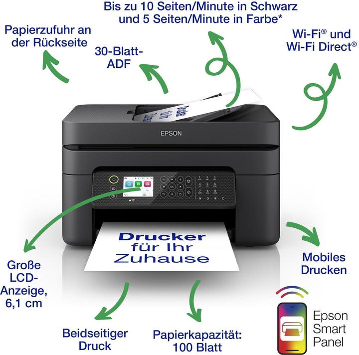 Image du produit Epson WF-2950DWF (Encre, Couleur)