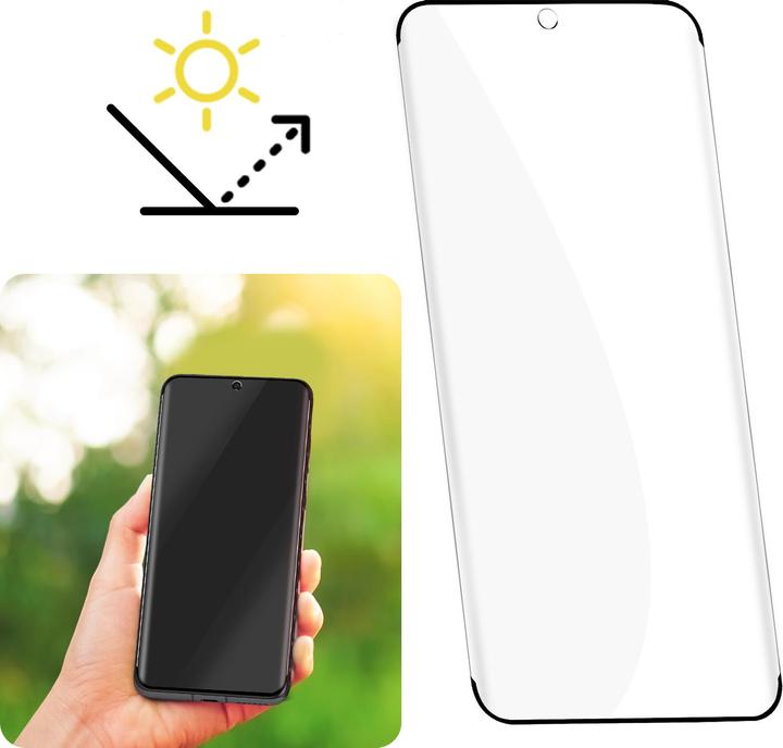 Actual product image Avizar Ceramic glass with black rim (1 Piece, Huawei P60 Pro)